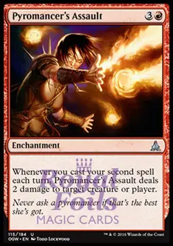 Pyromancer's Assault 2x FOIL OGW MTG Oath of the Gatewatch Uncommon MINT red - Image 1