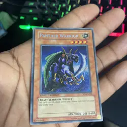 Panther Warrior CT2-EN006 Secret Rare 2005 Collectors Tin Yu-Gi-Oh LP - Image 1