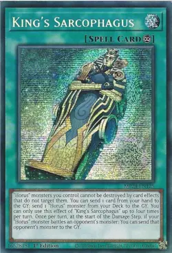 MP24-EN125 King's Sarcophagus - Prismatic Secret Rare 1st Edition Mint Yugioh - Image 1