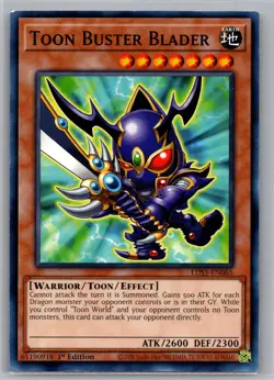Toon Buster Blader LDS1-EN065 Legendary Duelists: Season 1 Yu-Gi-Oh NM - Image 1