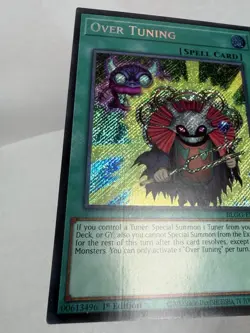 Yugioh - Over Tuning Secret Rare BLGG-EN034, MP 1st Edition - Image 2