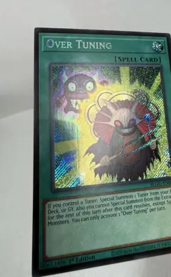 Yugioh - Over Tuning Secret Rare BLGG-EN034, MP 1st Edition - Image 3
