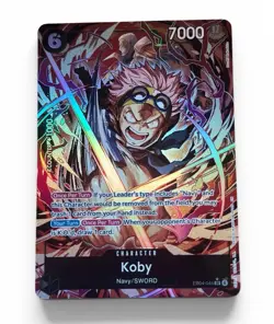One Piece Koby EB04-044 Alt Parallel Foil English OP15 SR Alternate Art - Image 1