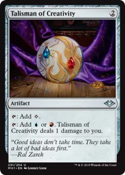Hero Deal, English - 1 x MTG Talisman of Creativity Modern Horizon - Image 1