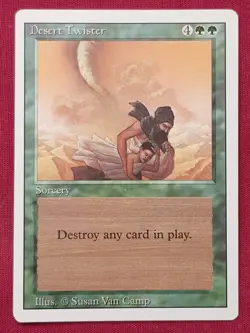 Magic The Gathering REVISED EDITION DESERT TWISTER green card MTG - Image 1