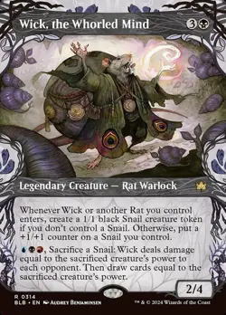 1 x Wick, the Whorled Mind - Showcase - Bloomburrow - NM-Mint - MTG - Image 1