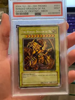 The Winged Dragon of Ra - DOD-001 - Secret Rare - Promo - PSA 9 - Mint - Image 2