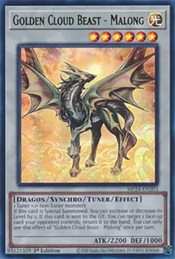 Golden Cloud Beast - Malong - MP24-EN203 - Ultra Rare - 1st Edition NM Yugioh 25 - Image 1