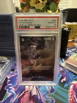 One Piece- Gecko Moria AA OP06-086 Psa 10 - Image 1