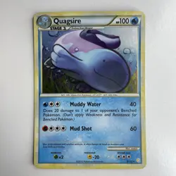Quagsire Holo Rare (9/123) HeartGold & SoulSilver MP Pokemon Card MP - Image 1