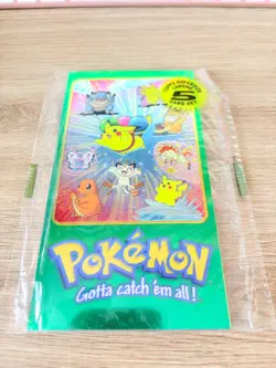 SEALED Pokemon Topps Chrome Foil Supersize Jumbo 5 Card Set TV Charizard Pikachu - Image 1