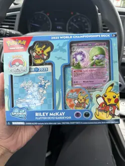 Pokemon TCG 2025 World Championships Deck Riley McKay Gardevoir 60 Cards Pin - Image 1