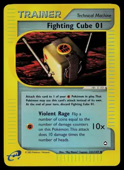 Pokemon Card - Fighting Cube Aquapolis 121 Reverse Holo Uncommon - Image 1