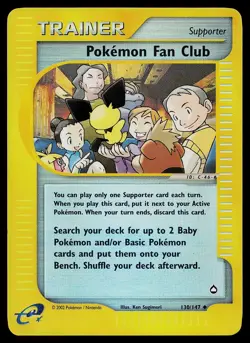 Pokemon Card - Pokemon Fan Club Aquapolis 130 Reverse Holo Uncommon - Image 1