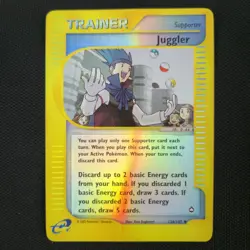 Juggler 126/147 Aquapolis Reverse Holo Uncommon 2002 Nintendo Pokemon Card - Image 1