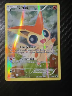 Pokemon TCG Victini XY117 Full Art Holo Black Star Promo Card - Image 1