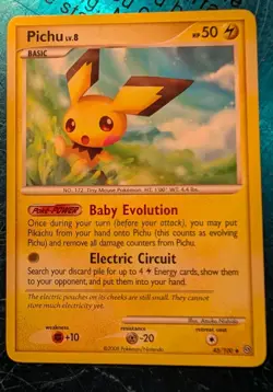 Pichu 45/100 Stormfront 2008 Pokemon Card - Image 1