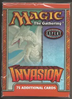 MTG Invasion Tournament Box Magic The Gathering, Mint, Factory Sealed 75 Cards - Image 1