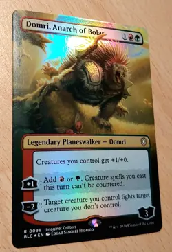 Mtg Magic FOIL Domri, Anarchist des Bolas, Anarch of Bolas, English Planeswalker - Image 1