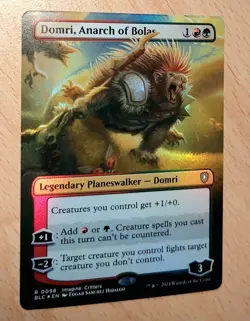 Mtg Magic FOIL Domri, Anarchist des Bolas, Anarch of Bolas, English Planeswalker - Image 3