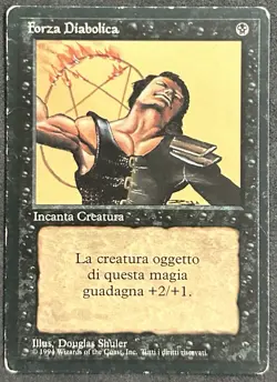 MAGIC~FORZA DIABOLICA~FBB~FOREIGN BLACK BORDERED~1 EDIZIONE~ITA~PR - Image 1