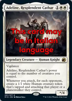 MTG ADELINE, RESPLENDENT CATHAR FOIL EXC - ADELINE, CATARA SPLENDENTE - MID - Image 1
