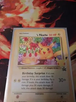 Celebrations Birthday Pikachu #24 Pokemon Card 25th Anniversary PACK FRESH - Image 3