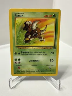 Vintage Pokemon TCG Pinsir 25/64 Non Holo Jungle Set FREE SHIPPING - Image 1