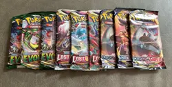 Pokemon Sword & Shield Booster Packs Evolving Skies X3 Total Packs 9 - Image 2