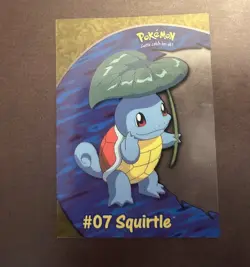 Squirtle #07 PC4 Clear TOPPS 1999 TV Animation Blue Logo Acryllic Pokemon - Image 1