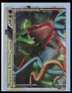 The Pokemon Rayquaza & Deoxys LEGEND (Top) 89/90 Undaunted Holo ENG 2010 Damaged - Image 1