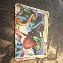 The Pokemon Rayquaza & Deoxys LEGEND (Top) 89/90 Undaunted Holo ENG 2010 Damaged - Image 2