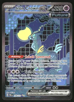 2025 Pokemon SV Prismatic Evolutions - PRE EN #158/131 Iron Crown ex - Image 1