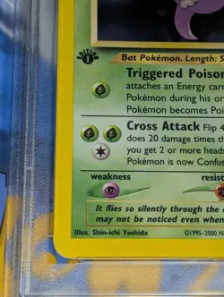 Crobat 4/64 1st Edition Holo Rare Neo Revelation Pokemon Tcg PSA 8.5 NM-MT+ - Image 5