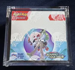 Pokemon Scarlet & Violet - Journey Together Enhanced Booster Box In Acrylic Case - Image 1