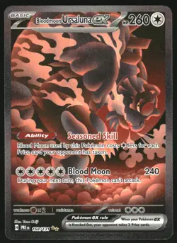 2025 Pokemon SV Prismatic Evolutions - PRE EN #168/131 Bloodmoon Ursaluna ex - Image 1