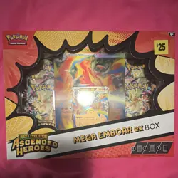 Pokemon Company Intl Mega Emboar ex Box - Mega Evolution Ascended Heroes - Image 1