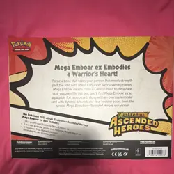 Pokemon Company Intl Mega Emboar ex Box - Mega Evolution Ascended Heroes - Image 3