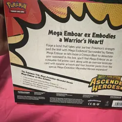 Pokemon Company Intl Mega Emboar ex Box - Mega Evolution Ascended Heroes - Image 4