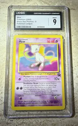 Pokemon TCG Mew Black Star Promo #8 2000 - Image 1