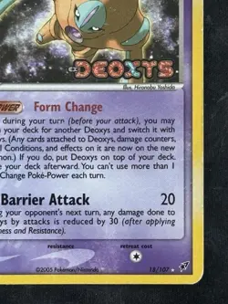 Pokemon TCG Deoxys (Defense Form) 18/107 Deoxys Reverse Holo Stamp - Image 4