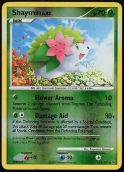 Shaymin 14/127 HP Platinum Rare Reverse Holo Pokemon - Image 1