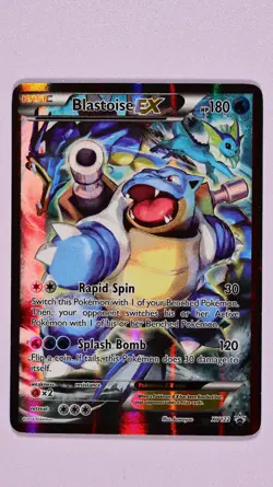 Pokemon Blastoise EX XY122 Black Star Promo 20th Anniversary Full Art NM - Image 1