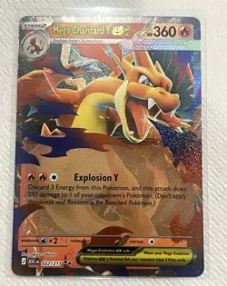 Mega Charizard Y EX Evolutions Holo Full Art Rare 022/217 HP 360 - Image 1