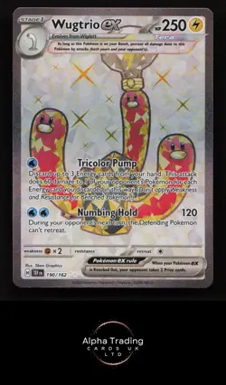 Wugtrio ex 190/162 Ultra Rare Temporal Forces Pokemon Near Mint - Image 1