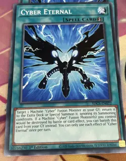 YUGIOH SDCS-EN022 Cyber Eternal Common 1st Edition NM - Image 1