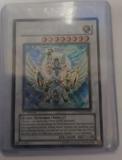 Yu-Gi-Oh! TCG Avenging Knight Parshath TDGS-EN000 1st Edition Secret Rare - Image 1