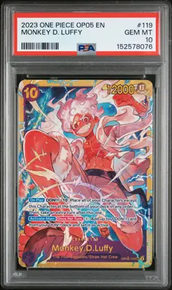 2023 ONE PIECE OP05-AWAKENING OF THE NEW ERA #119 MONKEY D. LUFFY PSA 10 - Image 1
