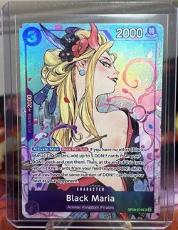 One Piece CCG - Illustration Box Volume 2 - Black Maria PROMO Full Art #OP08-074 - Image 2