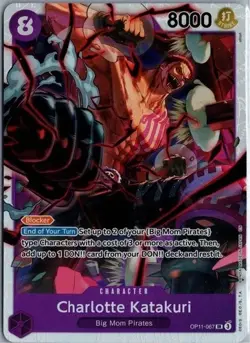 One Piece TCG Charlotte Katakuri SR OP11-067 A Fist Of Divine Speed Near Mint! - Image 1